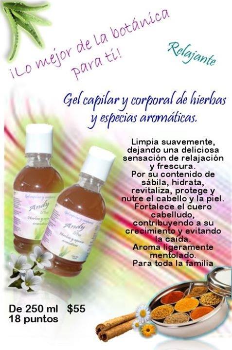 Shampoo de hiebas y esoecias armáticas&nbsp;