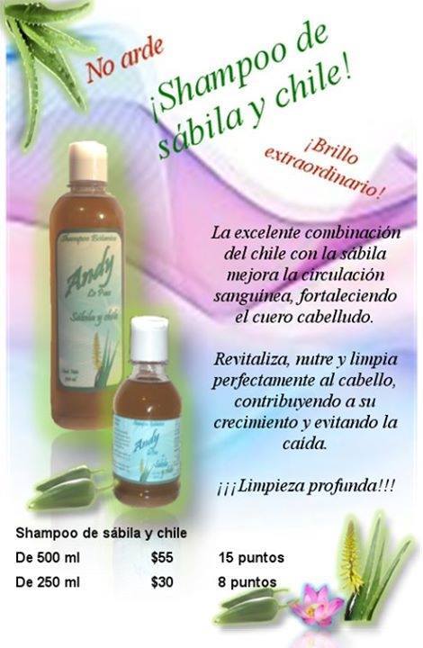 Shampoo sábila y chile&nbsp;